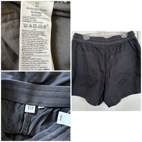 Gap NWT Pull-on Utility Shorts with Washwell - Cast iron gray - XS - Picture 2 of 2